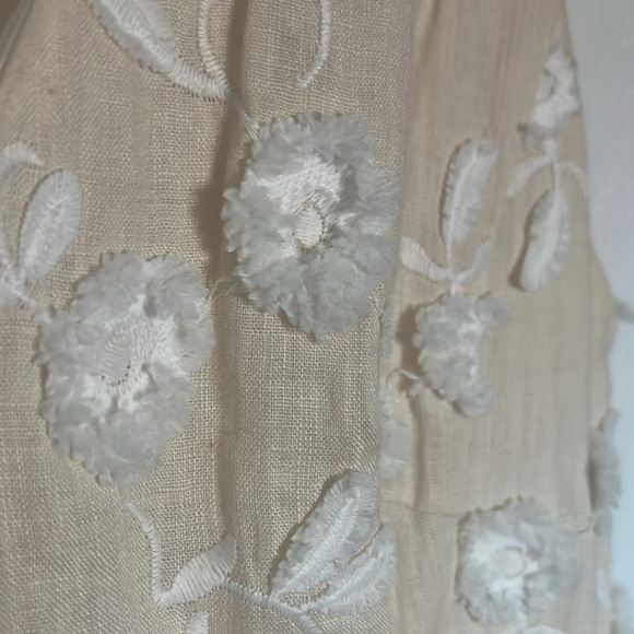 Rebecca Taylor Nicola Linen Fit & Flare Dress Sz 4 - Picture 13 of 13